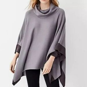 Ann Taylor Oversized Cowl Neck Poncho - M/L